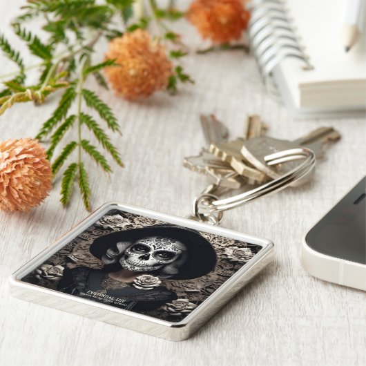 EXISTENTIAL LITE Femme Skull 3 Sleutelhanger (Zijkant)