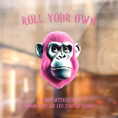 EXISTENTIAL LITE Roll Your Own Ape Transparant Raamsticker (Vel 2)