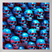 EXISTENTIAL LITE Skulls Acryl Print (Voorkant)