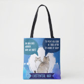 Existential Nap Funny Cat Sleep Humor Quote Tote Bag (Voorkant)