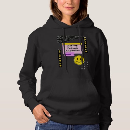 Existentialism Philosophy Quote Hoodie (Voorkant)