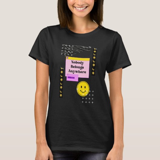 Existentialism Philosophy Quote T-shirt (Voorkant)