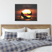 existentie zeemeermin verpakt canvas afdruk (Insitu (Slaapkamer))