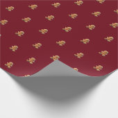 Existentieel Gingerbread Cookie Wrapping Paper Cadeaupapier (Hoek)