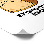 Existentiële Brood Grappig Brood Pun Poster (Hoek)