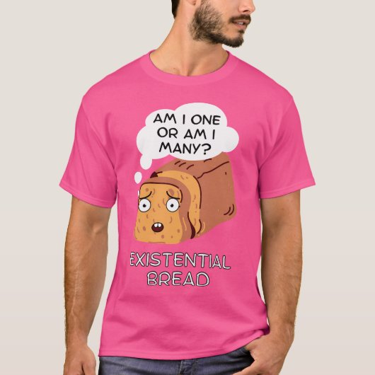 Existentiële Brood Kawaii Brood Pun T-shirt (Voorkant)