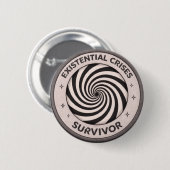 Existentiële crises ronde button 5,7 cm (Voorkant /achterkant)