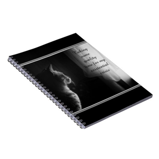 Existentiële crisis Funny Cat Notitieboek (Rechterzijde)