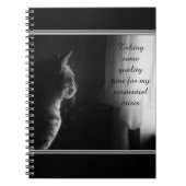 Existentiële crisis Funny Cat Notitieboek (Voorkant)