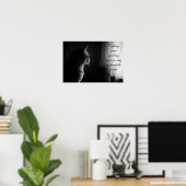 Existentiële crisis Funny Cat Poster (Thuiskantoor)