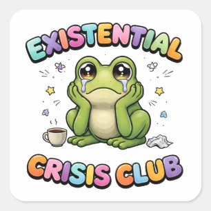 Existentiële Crisis Kikker Sticker