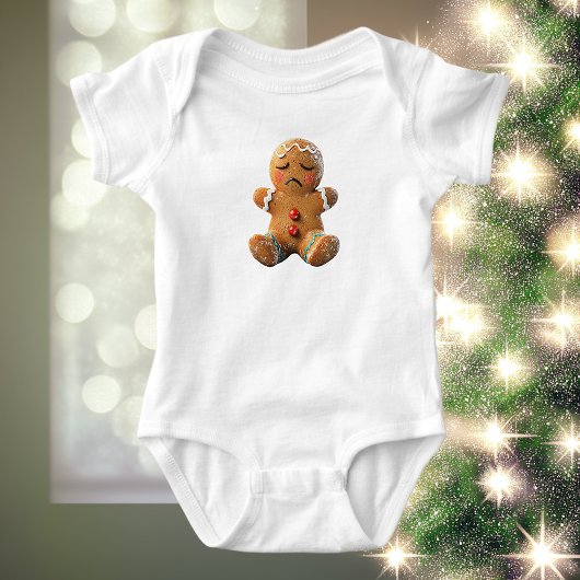 Existentiële Gingerbread Cookie Baby Bodysuit