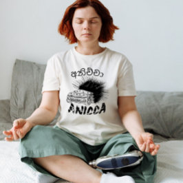 Existentiële Grunge ANICCA(අනිච්ච)Punk Onbestendig T-shirt