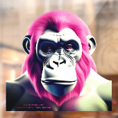 EXISTENTIËLE LITE Ape Transparant Venster Cling Raamsticker (Vel 2)