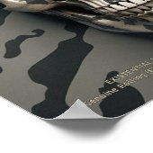 EXISTENTIËLE LITE Memento Mori Camo Skull Poster (Hoek)