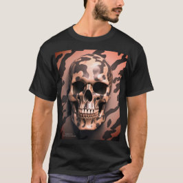 EXISTENTIËLE LITE Memento Mori Camo Skull Tshirt 1