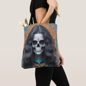 EXISTENTIËLE LITE Memento Mori Femme Skull Tas (Dichtbij)