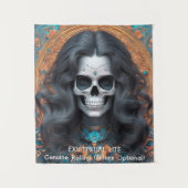 EXISTENTIËLE LITE Memento Mori Femme Skull Wandkleed (Voorkant)