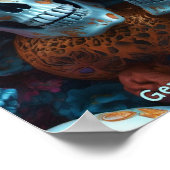 EXISTENTIËLE LITE Memento Mori Lovers Skulls Poster (Hoek)