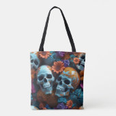 EXISTENTIËLE LITE Memento Mori Lovers Skulls Tas (Achterkant)