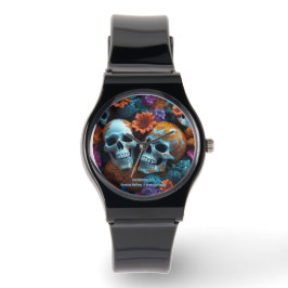 EXISTENTIËLE LITE Memento Mori Lovers Skulls Unise Horloge
