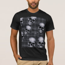 EXISTENTIËLE LITE schedels op tartan 1b