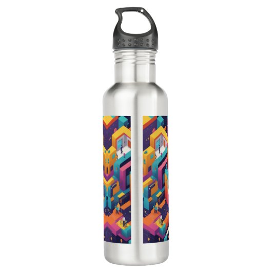 existentiële vraag waterfles  (Achterkant)