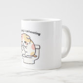 Existing Is Exhausting Funny Coffee Mug Grote Koffiekop (Voorkant rechts)