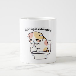 Existing Is Exhausting Funny Coffee Mug Grote Koffiekop