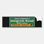 Exit 2012 Gingrich Road Bumpersticker (Voorkant)