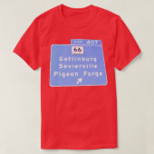 Exit 407 Gatlinburg Pigeon Forge GSMNP T-shirt (Design voorkant)
