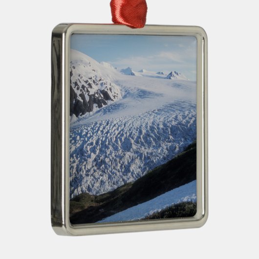 Exit Glacier in Kenai Fjords National Park Metalen Ornament (Rechts)