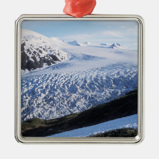 Exit Glacier in Kenai Fjords National Park Metalen Ornament (Voorkant)