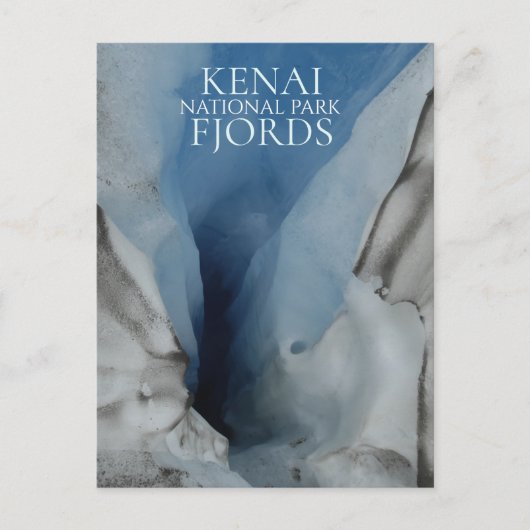 Exit Glacier Moulin, Kenai Fjords National Park Briefkaart (Voorkant)