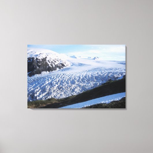 Exit-gletsjer in Kenai Fjords National Park, Canvas Afdruk (Voorkant)