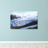 Exit-gletsjer in Kenai Fjords National Park, Canvas Afdruk (Insitu (Houten vloer))