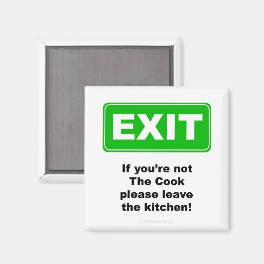 EXIT keuken - Magneet (Voorkant / Achterkant)