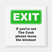 EXIT keuken - Magneet (Voorkant)