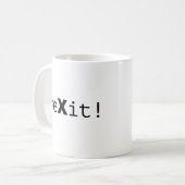 #eXit! Koffiemok (Voorkant links)