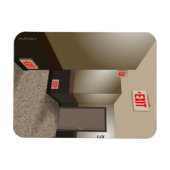 "Exit"-magneet Magneet (Horizontaal)