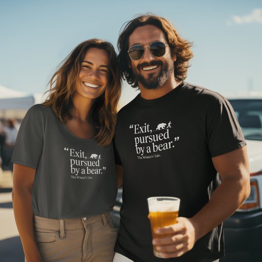Exit, nagestreefd door een Beer: Modern minimalist T-shirt
