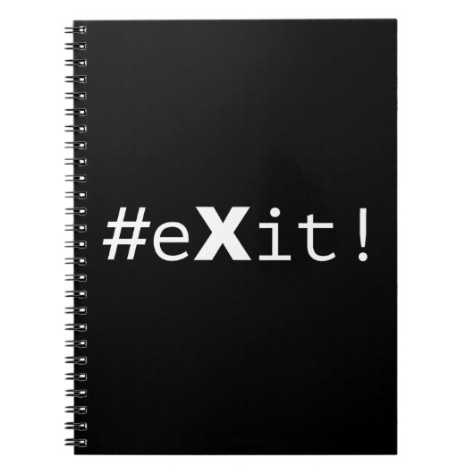 #eXit! Notitieboek (Voorkant)