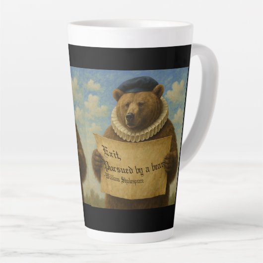 Exit, pursued by a bear Shakespeare quote bear Latte Mok (Rechterhoek)