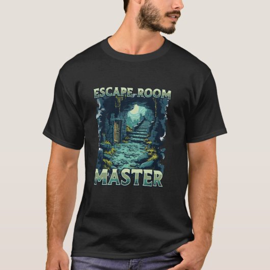 Exit Room Puzzle Challenge Escape Room Master T-shirt (Voorkant)