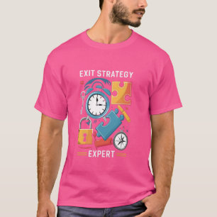 Exit Strategie Expert Exit Game Escape Room T-shirt