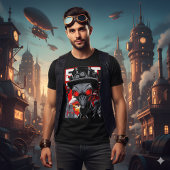 Exit System | Retro Steampunk Alien Tee T-shirt