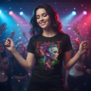 Exit System T-shirt – Gebruik Kunst, Niet Ontsnapp