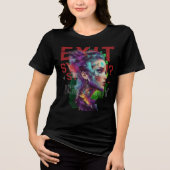 Exit System T-shirt – Gebruik Kunst, Niet Ontsnapp (Voorkant)