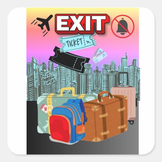 Exit Ticket Stickers (Voorkant)