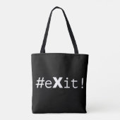 #eXit! Tote Bag (Achterkant)